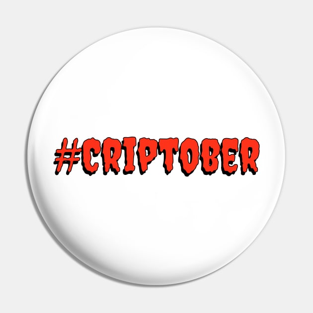 #Criptober (Red & Black) Pin by RollingMort91