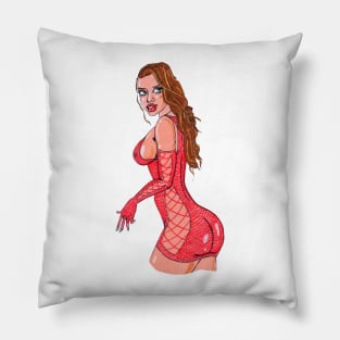 Sexy Cartoon Babe With Nice Thick Ass Pillow