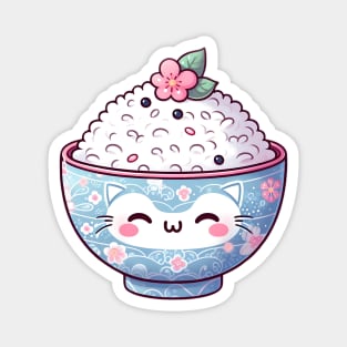 Cute Kawaii Rice Bowl Magnet