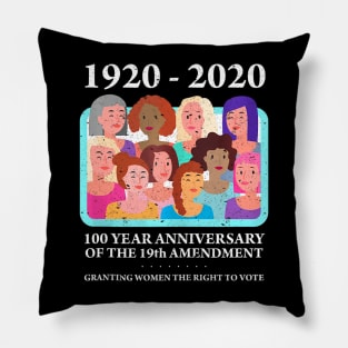 Women Rights Right To Vote 19Th Amendment 100 Years Pillow