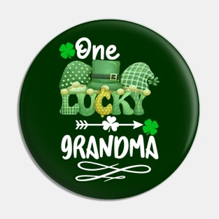 One Lucky grandma with gnomes Pin