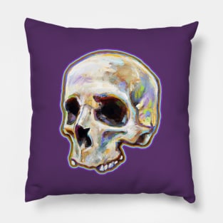 Dark Academia Skulls and Shrooms Pattern By Robert Phelps Pillow