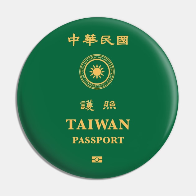 Taiwan passport Pin by Travellers