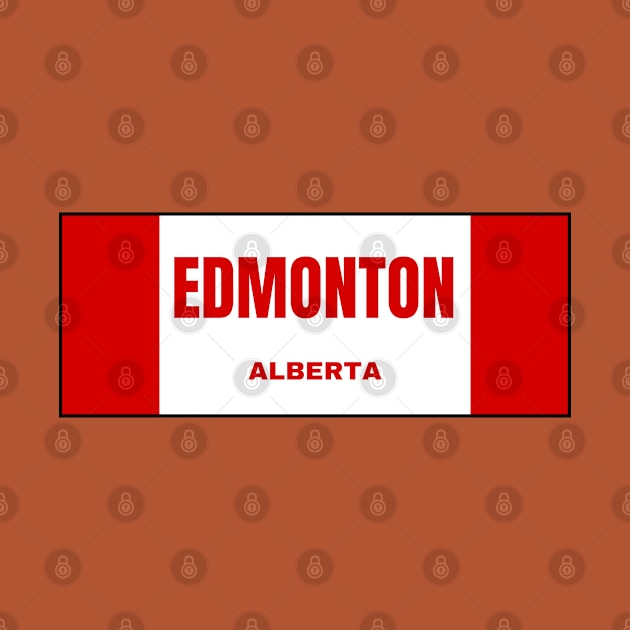 Edmonton City in Canadian Flag Colors by aybe7elf