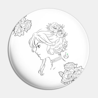 Lady Bara (Rose) Pin