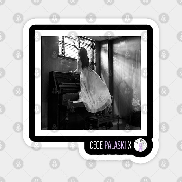 Cece Palaski - Piano - B&W - Light Magnet by The GCAP Shirts and Merch