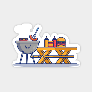 Barbecue Time Magnet