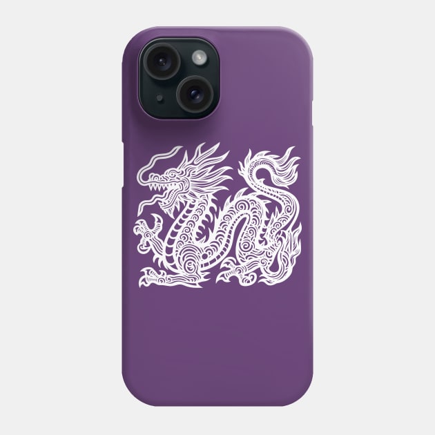 White Dragon Phone Case by Sketchy