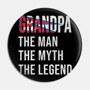 Grand Father Nepalese Grandpa The Man The Myth The Legend - Gift for Nepalese Dad With Roots From  Nepal Pin