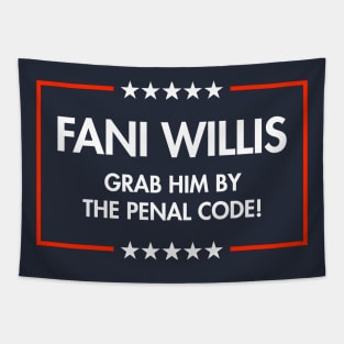 Fani Willis - Grab Him by the Penal Code (blue) Tapestry