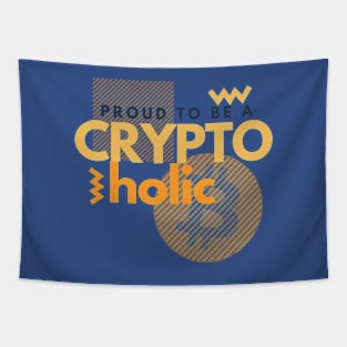 Proud to be a cryptoholic Tapestry