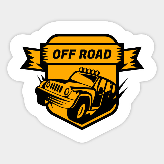 Off Road Car Badge Logo Off Road Sticker Teepublic