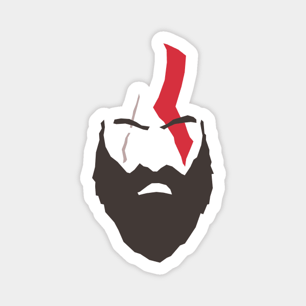 God of War - Kratos face #2 Magnet by InfinityTone