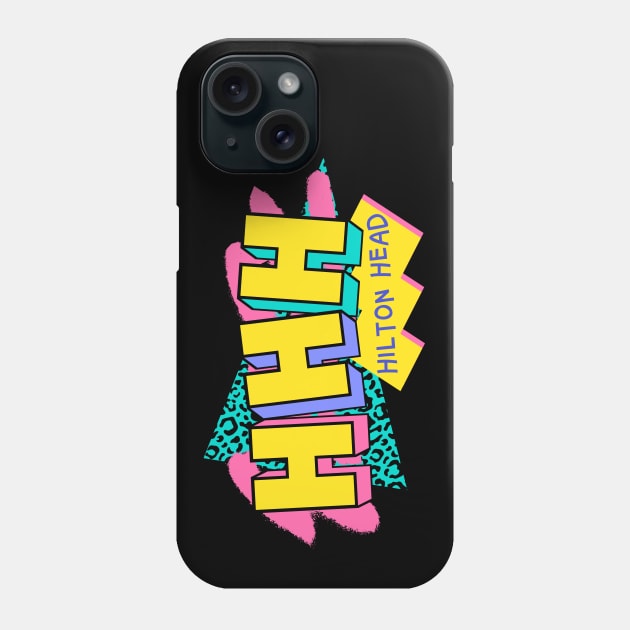 Retro 90s Hilton Head HHH / Rad Memphis Style / 90s Vibes Phone Case by Now Boarding