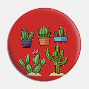 Pixel Cactus Set Pin