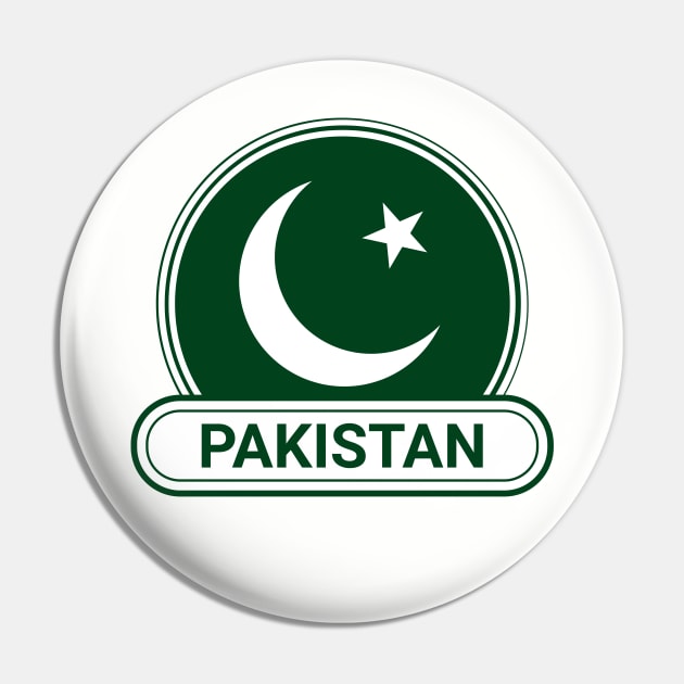 Pakistan Country Badge - Pakistan Flag Pin by Yesteeyear