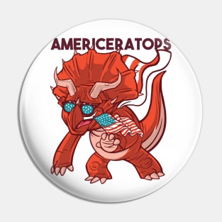 AMERICAN TRICERATOPS Pin