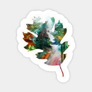 Leaf Autumn Art Magnet