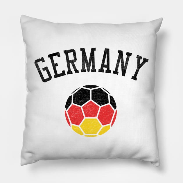 Germany Soccer Team Heritage Flag Pillow by ryanjaycruz