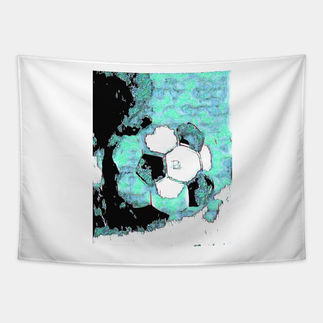 Football Deconstructed Tapestry by Tovers