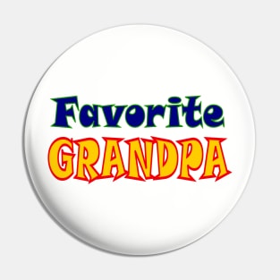 Favorite Grandpa Pin