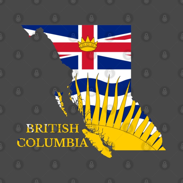 British Columbia Map Flag by maro_00