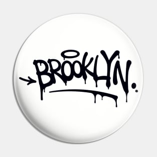 Brooklyn Graffiti (black) Pin