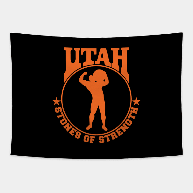 Utah Stones of Strength Tapestry by Ruiz Combat Grappling