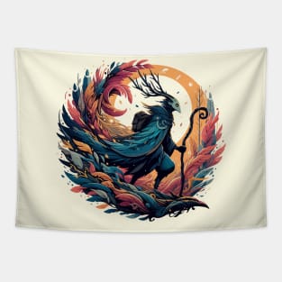 Forest Tree Spirit of Nature Mage Wizard Tapestry