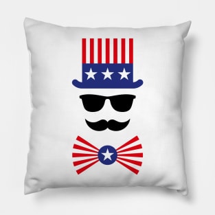 American Mustache (Hipster / Mustached / Beard) Pillow