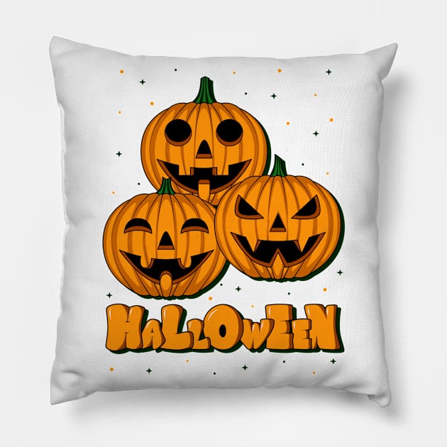 HALLOWEEN DAY Pillow by canzyartstudio