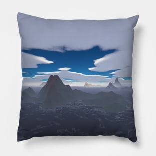 Misty archipelago Pillow