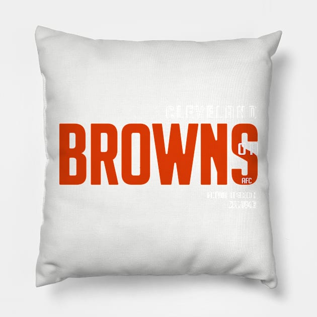 Cleveland Browns Pillow by Abiarsa