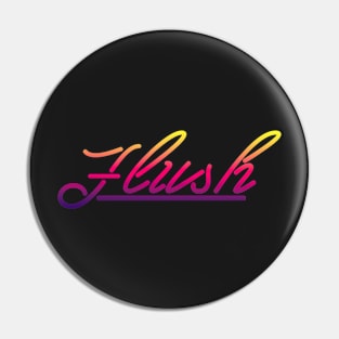 purple yellow neon flush Pin