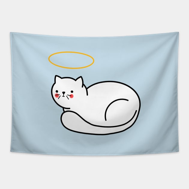 Angel kitty Tapestry by THESOLOBOYY