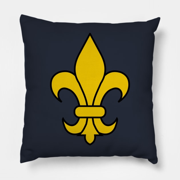 fleur de lis (gold) Pillow by PabloDeChenez