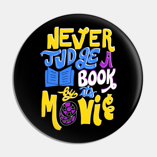 Never Judge a Book by Its Movie Pin by KsuAnn