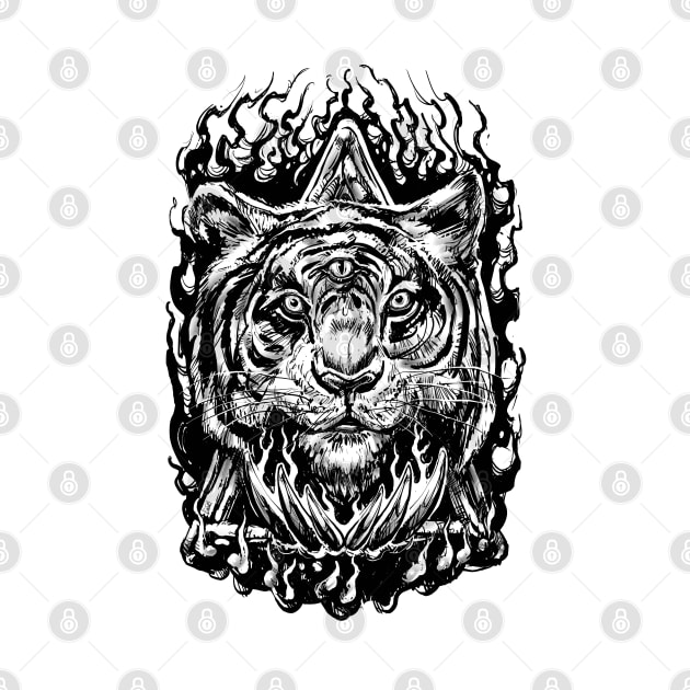 Tigers Mind Eye by Shawnsonart