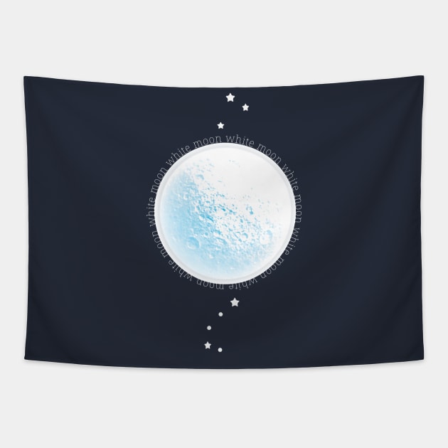 White Moon Tapestry by emma17