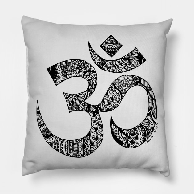 Om Pillow by Shweta.Designs