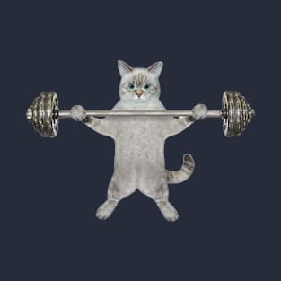 cat in a gym T-Shirt