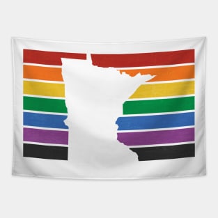 Minnesota Pride Stripes Tapestry