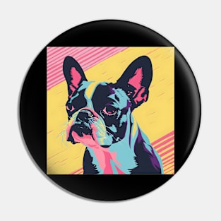 70s Boston Terrier Vibes: Pastel Pup Parade Pin