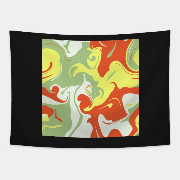 Liquid Apples Tapestry by diffrances