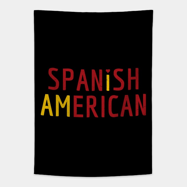 I Am Spanish American - Spain and America Pride Tapestry by Family Heritage Gifts