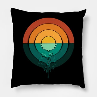 circle landscape Pillow