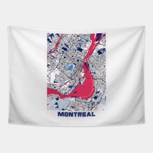 Montreal - Canada MilkTea City Map Tapestry