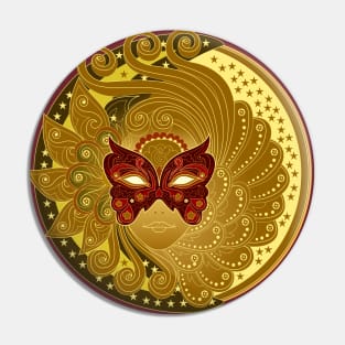 Fairy in Venetian carnival mask Pin