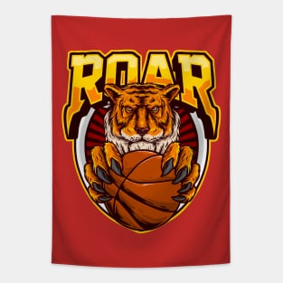 roar tiger basketball Tapestry