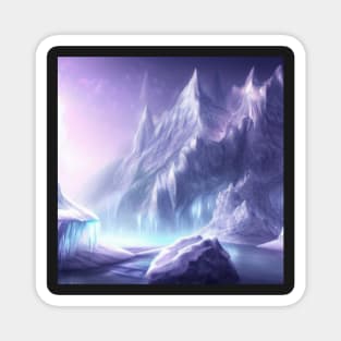 Frozen Landscape Fantasy Magnet